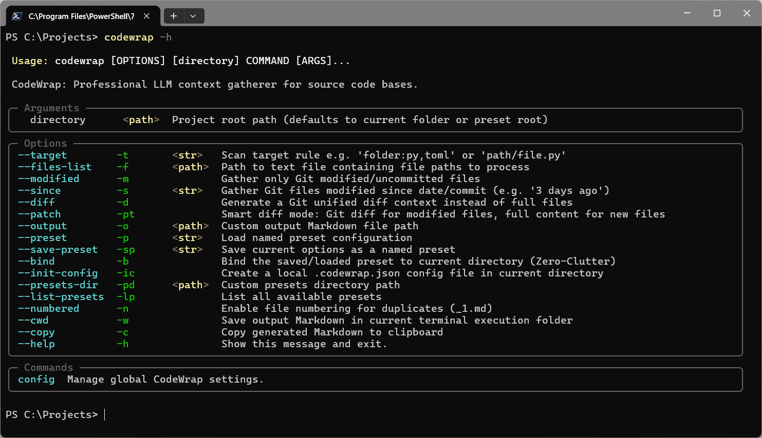 CodeWrap - LLM Context Gatherer CLI